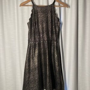 Shimmering Black Sleeveless Dress